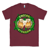 Burgundy cheers fckers Classic Tee - MaliasSmallBusiness