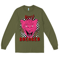Army Green heartbreaker Long Sleeve Tee - MaliasSmallBusiness