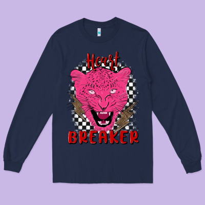Heartbreaker Long Sleeve Tee Designed By Maliassmallbusiness