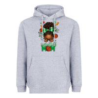 Heather Grey Basketball Mom Afro Messy Bun Heavyweight Hoodie - texasbilliewilder