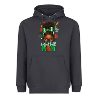 Smoke Basketball Mom Afro Messy Bun Heavyweight Hoodie - texasbilliewilder
