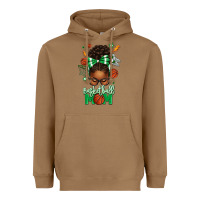 Toasted Coconut Basketball Mom Afro Messy Bun Heavyweight Hoodie - texasbilliewilder