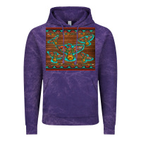 Cloud Purple western thunderbird and arrow with aztec leopard Vintage Hoodie - Artiststas