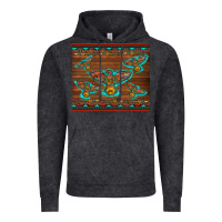 Vintage Black western thunderbird and arrow with aztec leopard Vintage Hoodie - Artiststas