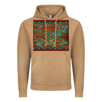Vintage Camel western thunderbird and arrow with aztec leopard Vintage Hoodie - Artiststas