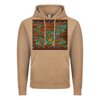 Vintage Coffee western thunderbird and arrow with aztec leopard Vintage Hoodie - Artiststas