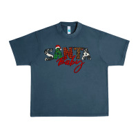 Midnight Navy Santa baby Urban Heavy Tee - BarkalooDesign