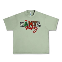 Oil Green Santa baby Urban Heavy Tee - BarkalooDesign
