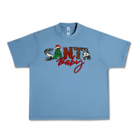 Pebble Blue Santa baby Urban Heavy Tee - BarkalooDesign