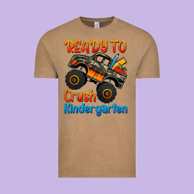 Ready To Crush Kindergarten Vintage Tee Designed By Jasminsmagicworld