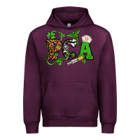 Mauve Wine St. Patrick's Day PCA Urban Hoodie - OliviaCreatesArt