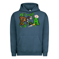 Pigment Midnight Navy St. Patrick's Day PCA Urban Hoodie - OliviaCreatesArt