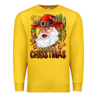 Lemon Cowboy Christas Santa Premium Sweatshirt - NancyCooperArtShop