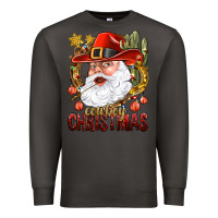 Smoke Cowboy Christas Santa Premium Sweatshirt - NancyCooperArtShop