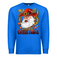 True Royal Cowboy Christas Santa Premium Sweatshirt - NancyCooperArtShop