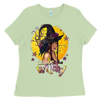 Matcha Be Witchy Black Witch Ladies Tee - texasbilliewilder