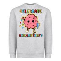 Heather Grey celebrate neurodiversity Heavyweight Sweatshirt - MaliasSmallBusiness