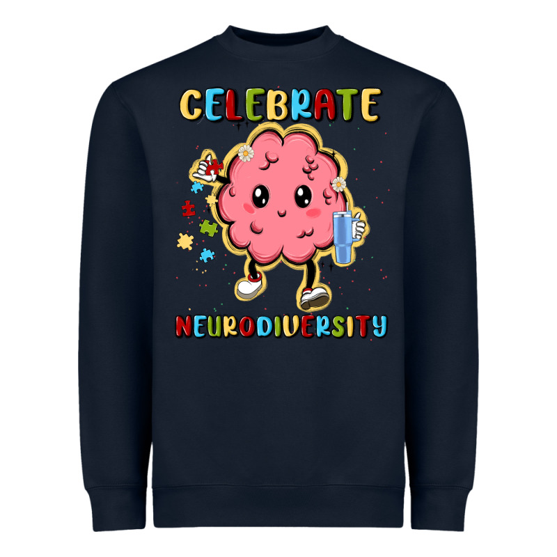 Celebrate Neurodiversity Heavyweight Sweatshirt by MaliasSmallBusiness | Teevron