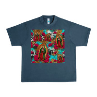 Midnight Navy lady of guadalupe western seamless Urban Heavy Tee - Jasminsmagicworld