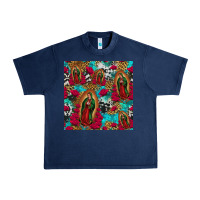 Navy lady of guadalupe western seamless Urban Heavy Tee - Jasminsmagicworld