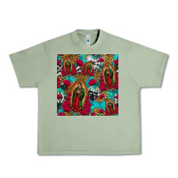 Oil Green lady of guadalupe western seamless Urban Heavy Tee - Jasminsmagicworld
