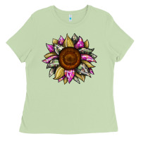 Matcha sunflower camouflage Ladies Tee - JahusDesignShop
