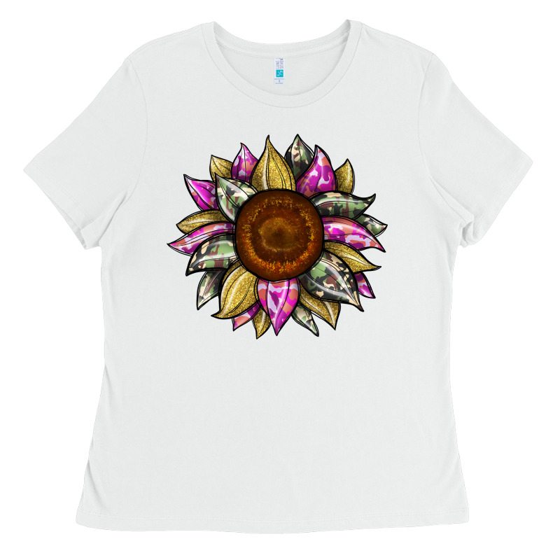 Sunflower Camouflage Ladies Tee by JahusDesignShop | Teevron