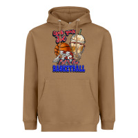 Toasted Coconut Grab your joe let's go Basketball Heavyweight Hoodie - NancyCooperArtShop