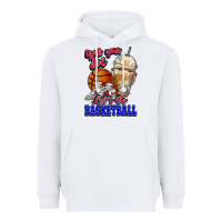 White Grab your joe let's go Basketball Heavyweight Hoodie - NancyCooperArtShop
