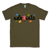 Army Green advocate autism Classic Tee - MaliasSmallBusiness