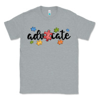 Heather Grey advocate autism Classic Tee - MaliasSmallBusiness