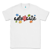White advocate autism Classic Tee - MaliasSmallBusiness