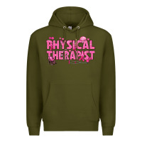 Army Green breast cancer physical therapist Premium Hoodie - texasbilliewilder