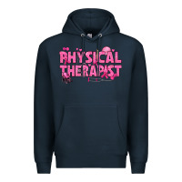 Navy breast cancer physical therapist Premium Hoodie - texasbilliewilder