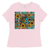 Bubblegum Pink just pray tumbler Ladies Tee - RanaPortraitStore