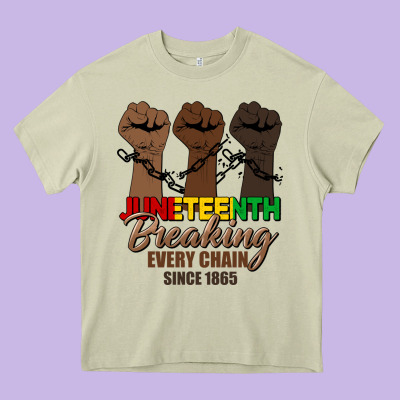 Breaking Every Chain Since 1865 Heavy Core Tee Designed By Hra Design Shop