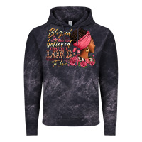 Cloud Black Blessed is she who has believed afro woman Vintage Hoodie - RanaPortraitStore
