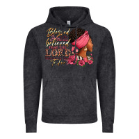 Vintage Black Blessed is she who has believed afro woman Vintage Hoodie - RanaPortraitStore