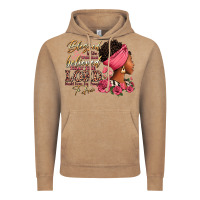 Vintage Coffee Blessed is she who has believed afro woman Vintage Hoodie - RanaPortraitStore