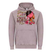 Vintage Zinc Blessed is she who has believed afro woman Vintage Hoodie - RanaPortraitStore