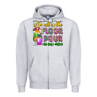 Heather Grey if i'm not on the floor pour me one more Zipper Hoodie - LillyAllenDesigns