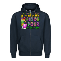 Navy if i'm not on the floor pour me one more Zipper Hoodie - LillyAllenDesigns