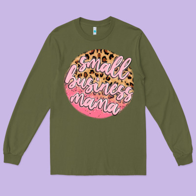 Small Business Mama Long Sleeve Tee Designed By Maliassmallbusiness