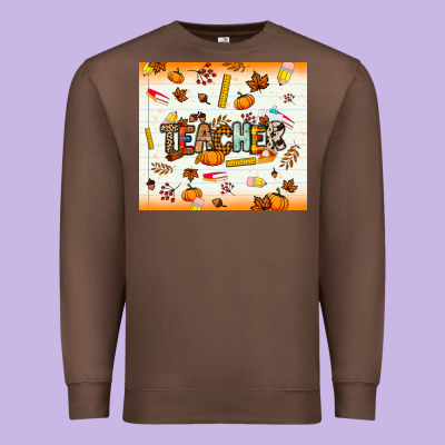 Teacher Fall Premium Sweatshirt Designed By Nancycooperartshop