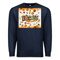 Navy teacher fall Premium Sweatshirt - NancyCooperArtShop