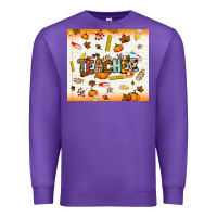 Purple teacher fall Premium Sweatshirt - NancyCooperArtShop