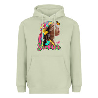 Matcha summer afro Heavyweight Hoodie - NancyCooperArtShop