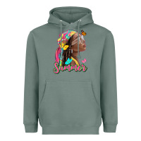 Sage summer afro Heavyweight Hoodie - NancyCooperArtShop