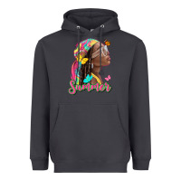 Smoke summer afro Heavyweight Hoodie - NancyCooperArtShop