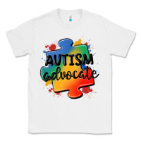White autism advocate Classic Tee - MaliasSmallBusiness